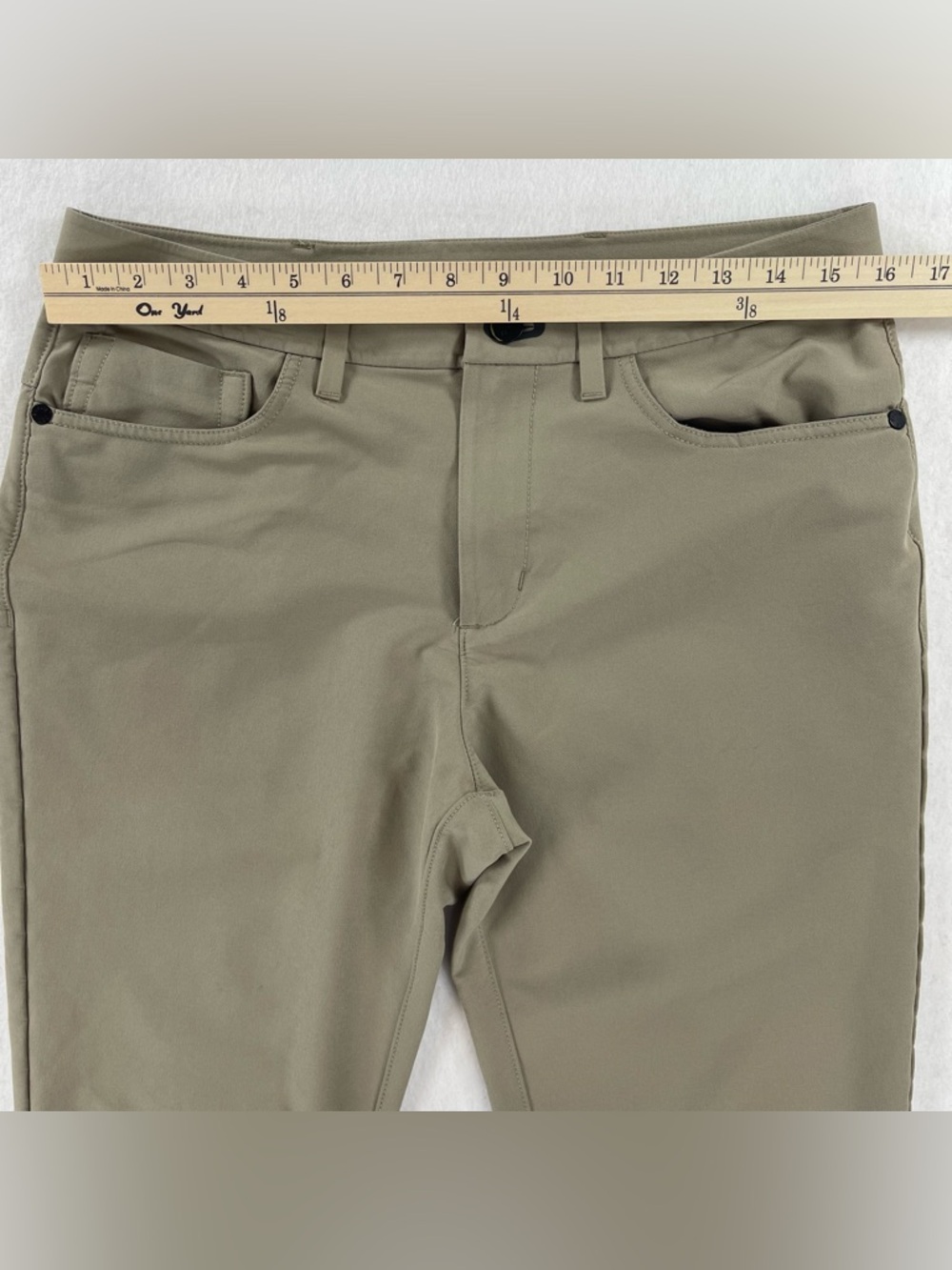 Public Rec Pants Mens 30x32 (Fits 32x30) Beige Gamechanger 5 Pocket Performance - Picture 8 of 11
